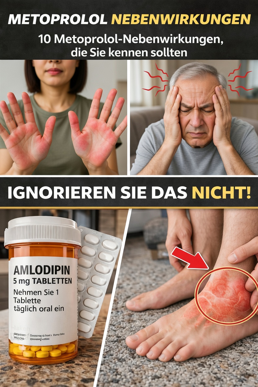 10 häufige Nebenwirkungen von Metoprolol, die Sie kennen sollten