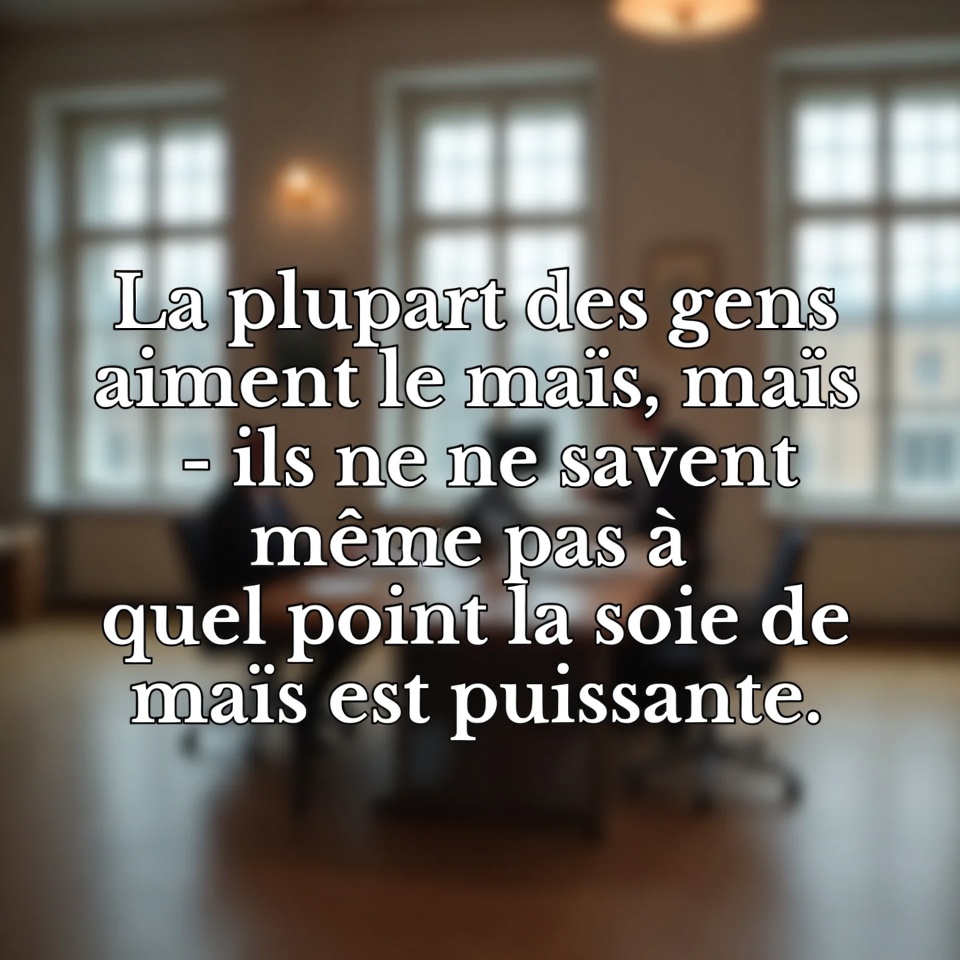 Die meisten Menschen mögen Mais, aber sie wissen nicht einmal, wie kraftvoll Maisseide ist