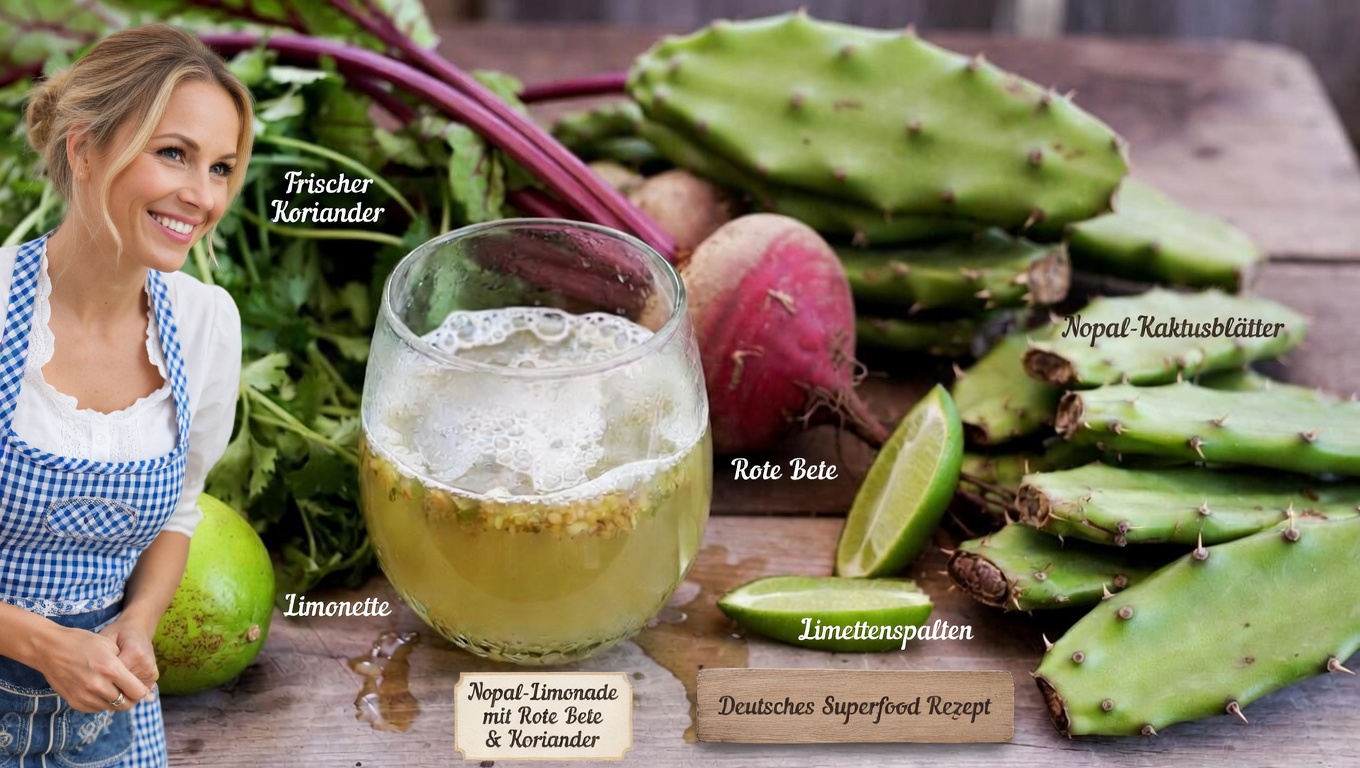 Entdecken Sie den erfrischenden Rote-Bete- und Nopal-Saft: Eine einfache Möglichkeit, Ihrer täglichen Routine lebendige Nährstoffe hinzuzufügen