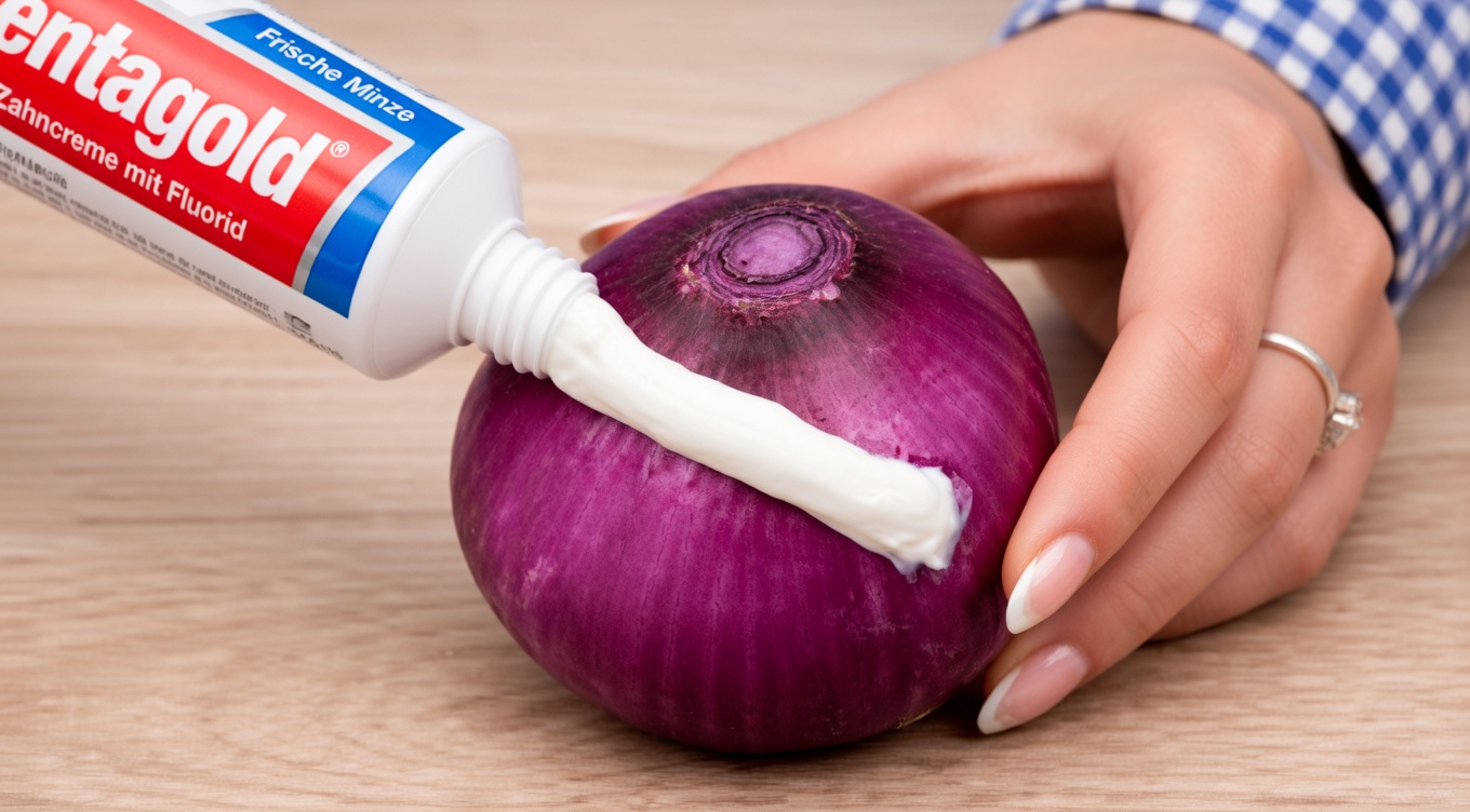 Weg mit dem Rasierer: Den Zahnpasta-und-Zwiebel-Trick für glattere Haut entdecken
