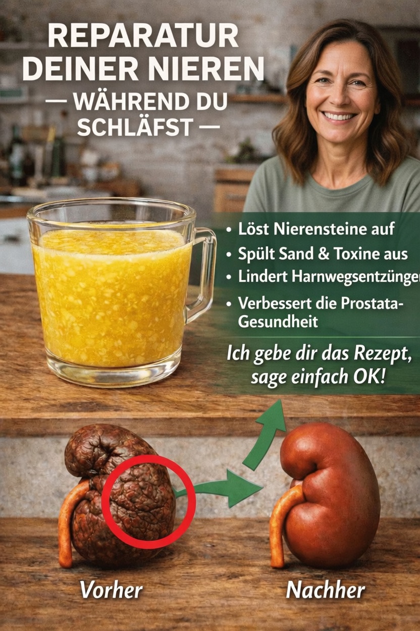 Entdecken Sie einfache tägliche Gewohnheiten und ein leckeres Rezept für ein Abendgetränk, um Ihre Nierengesundheit auf natürliche Weise zu unterstützen