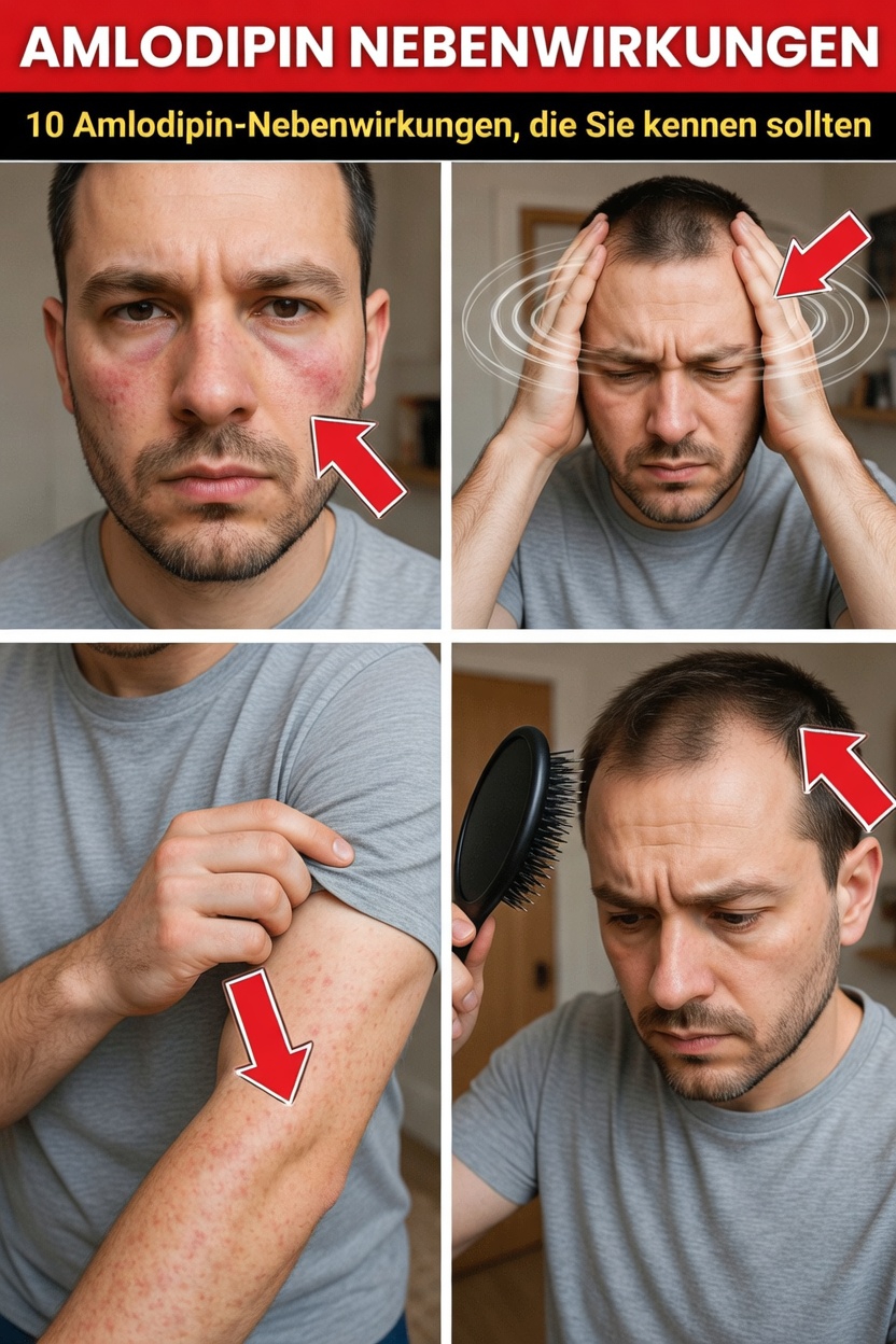 12 überraschende Nebenwirkungen von Amlodipin, die Ärzte oft nicht erwähnen