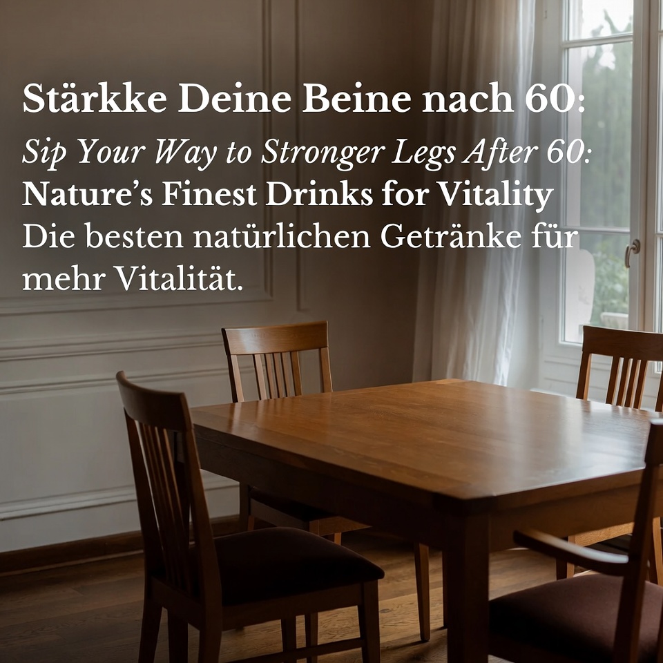 Trinken Sie sich nach 60 zu stärkeren Beinen: Die besten natürlichen Getränke für Vitalität