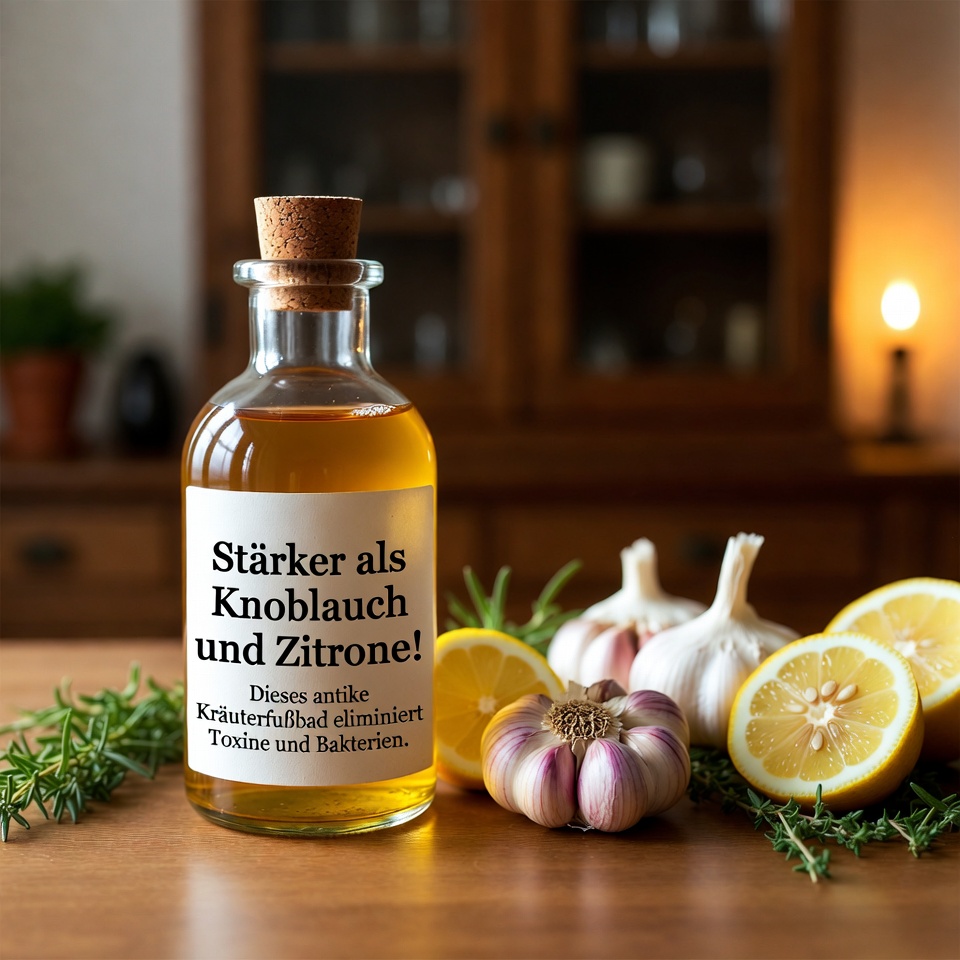 Stärker als Knoblauch und Zitrone! Dieses uralte pflanzliche Fußbad beseitigt Giftstoffe und Bakterien.