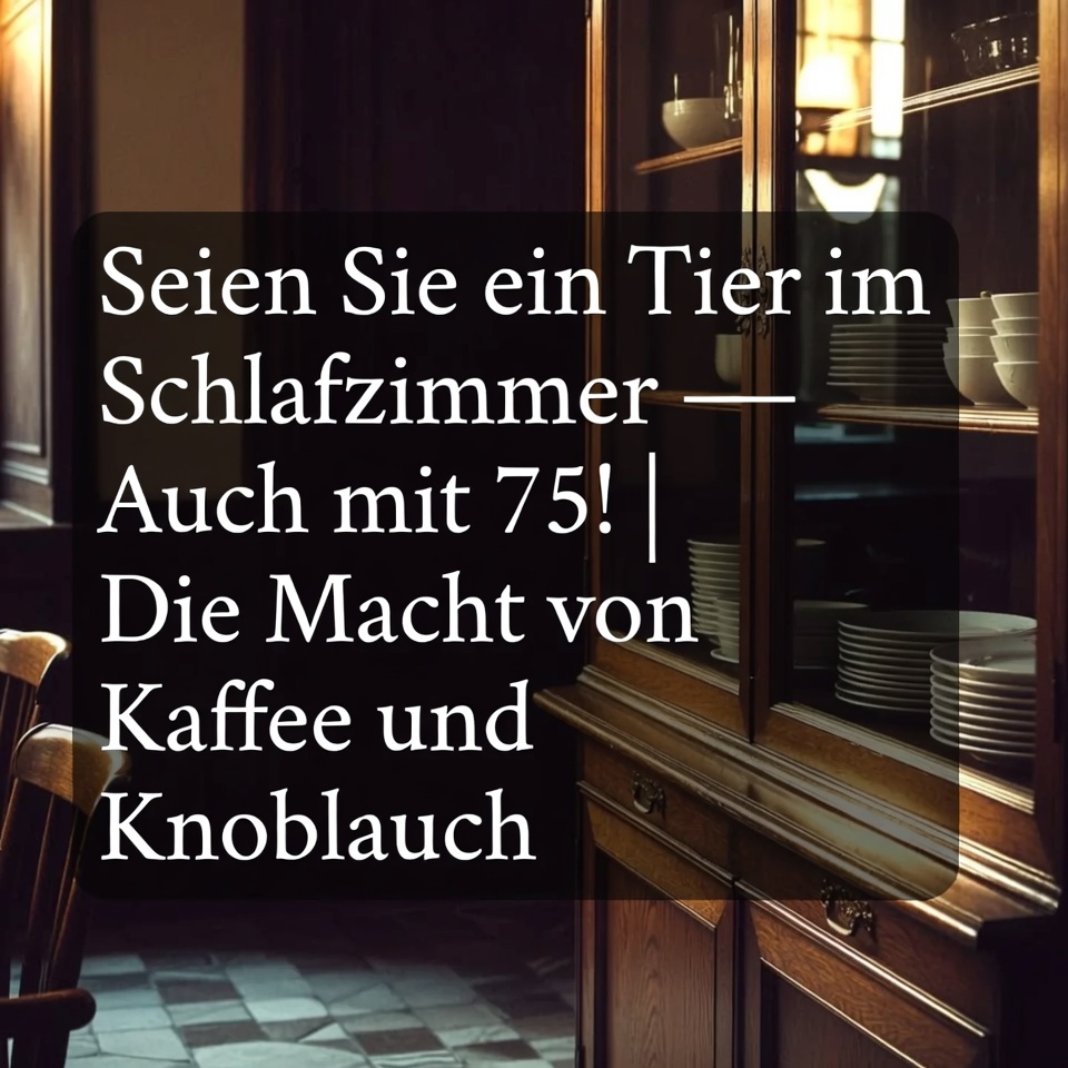 Sei ein Biest im Schlafzimmer – sogar mit 75! | Die Kraft von Kaffee und Knoblauch