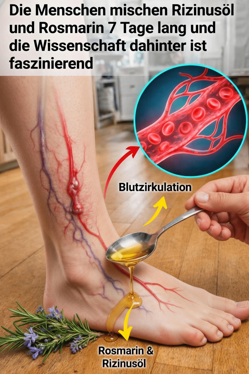 Entdecken Sie, wie Sie zu Hause eine Mischung aus Rizinusöl und Rosmarin für Ihre wöchentliche Wellness-Routine zubereiten können