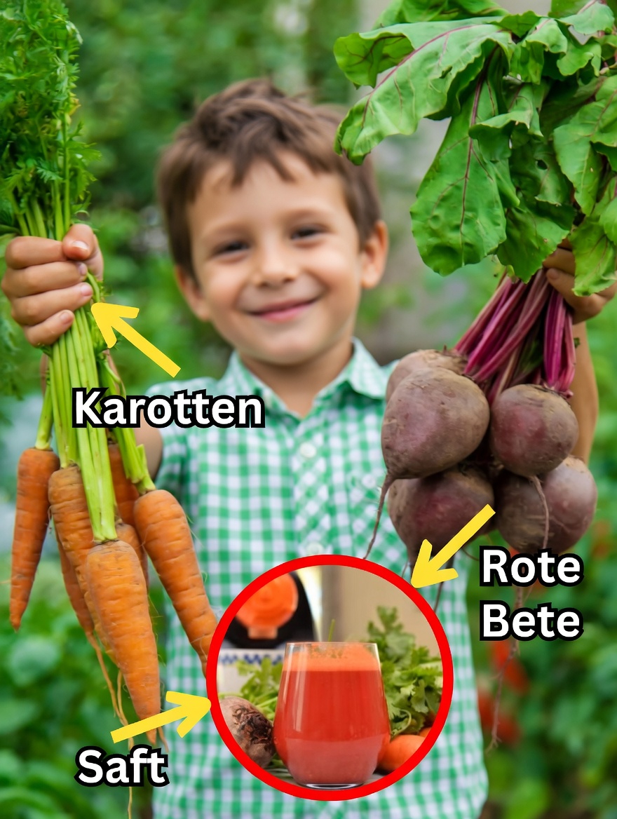 Eine Tasse für besseres Sehen: Die gesundheitlichen Vorteile von Karotten- und Rote-Bete-Saft für die Sehkraft