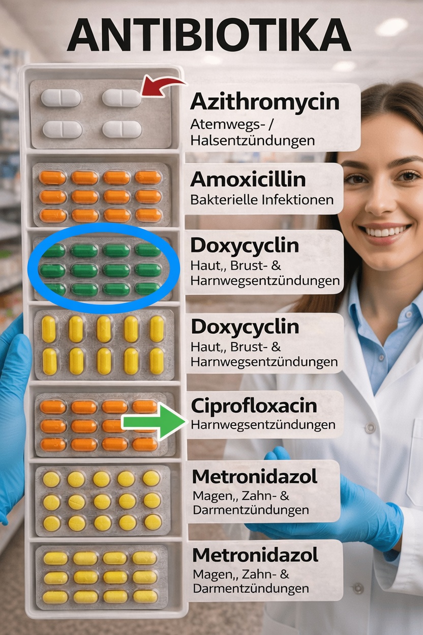 Die 5 häufigsten Antibiotika: Wofür sie eingesetzt werden und warum sie für die Gesundheit im Alltag wichtig sind