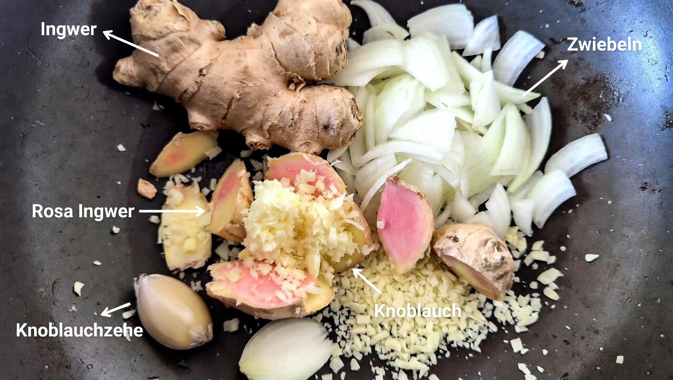 Erkundung der natürlichen Kombination aus Ingwer, Zwiebel, Knoblauch, Zitrone und Honig in alltäglichen Wellness-Routinen