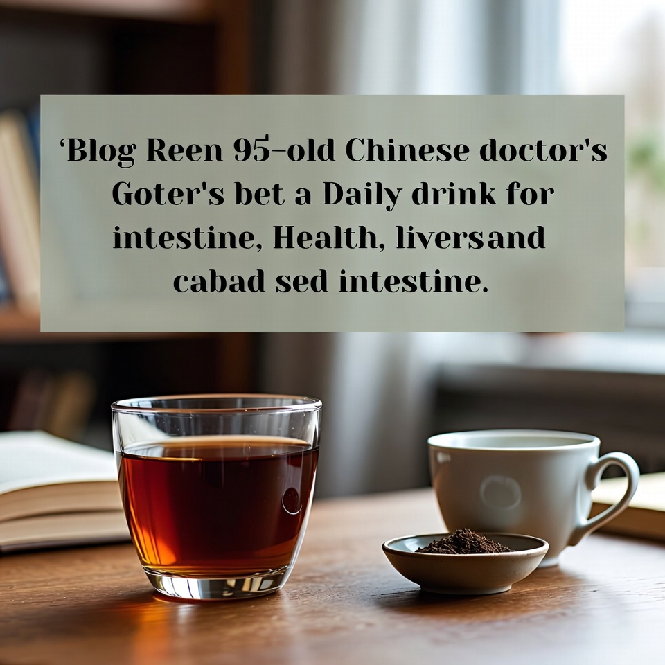 Tägliches Getränk eines 95-jährigen chinesischen Arztes für eine gesunde Leber und einen gesunden Darm