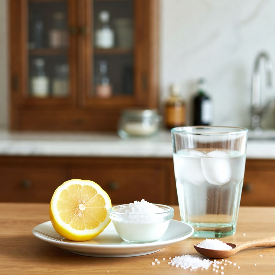 Ingwer gemischt mit Zitrone und Salz hilft dabei, die Zähne aufzuhellen und den Atem sofort zu erfrischen