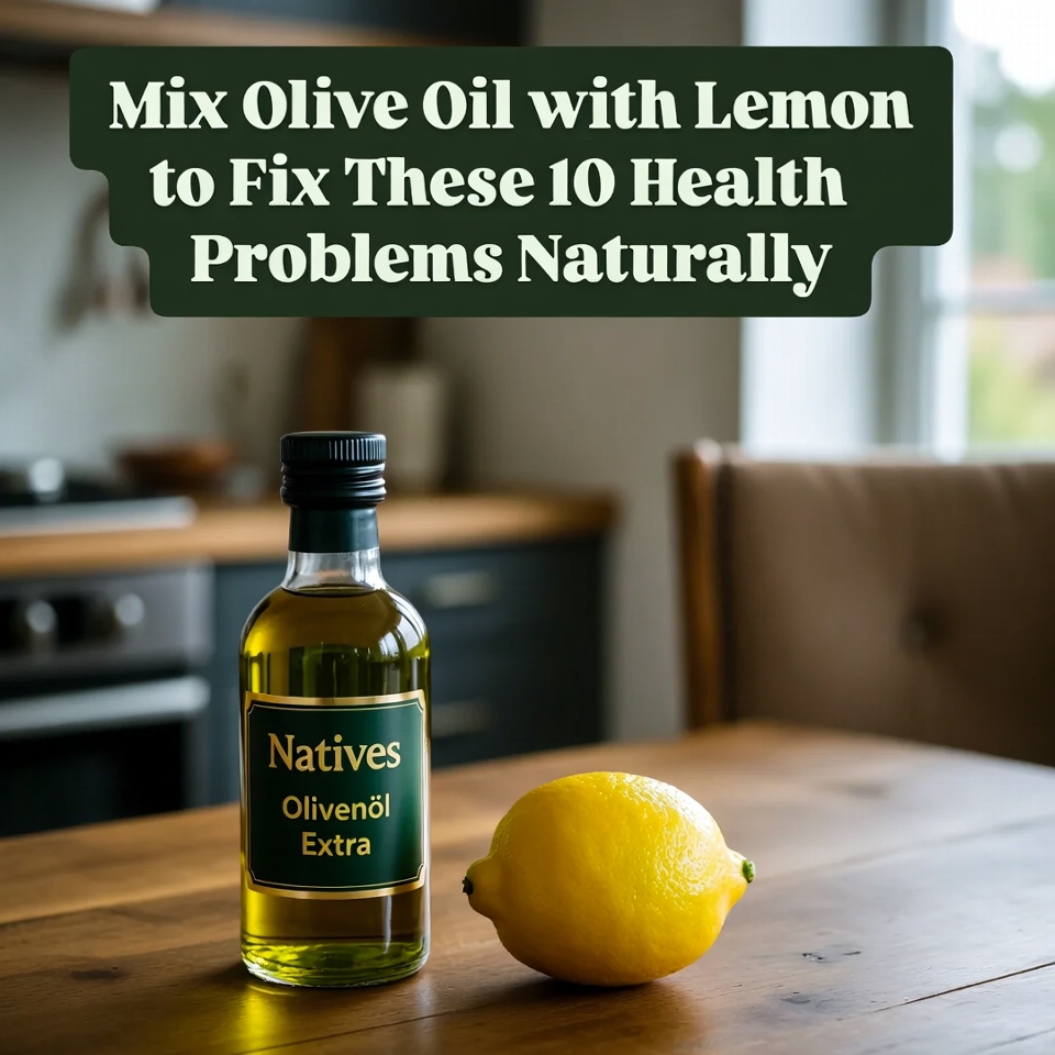 Mischen Sie Olivenöl mit Zitrone, um diese 10 Gesundheitsprobleme auf natürliche Weise zu beheben