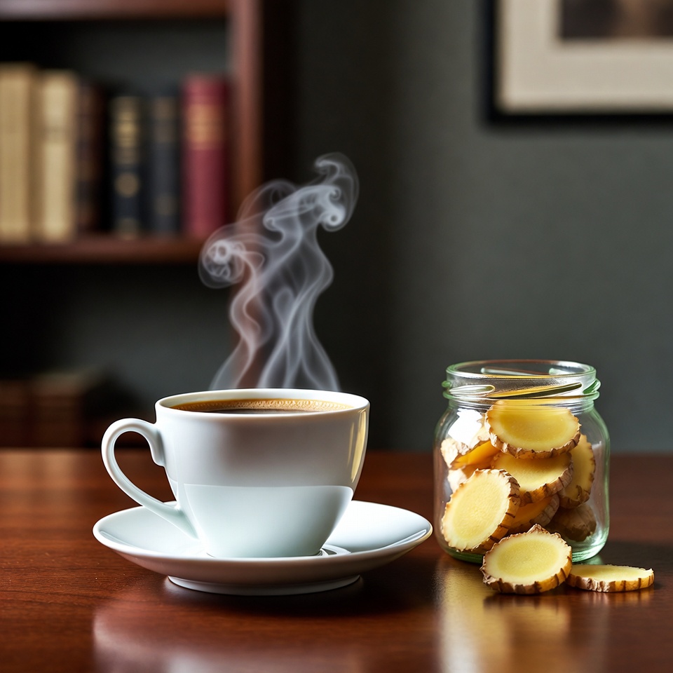Kaffeemischung mit Ingwer und einer geheimen Note