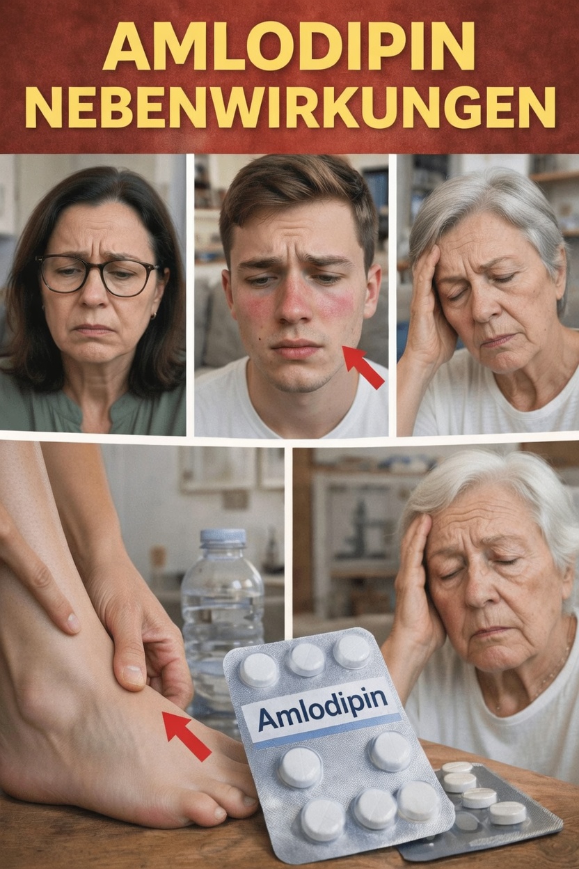 Top 12 Nebenwirkungen von Amlodipin, die Senioren frühzeitig erkennen müssen, und alltägliche Gewohnheiten, um sich wohler zu fühlen