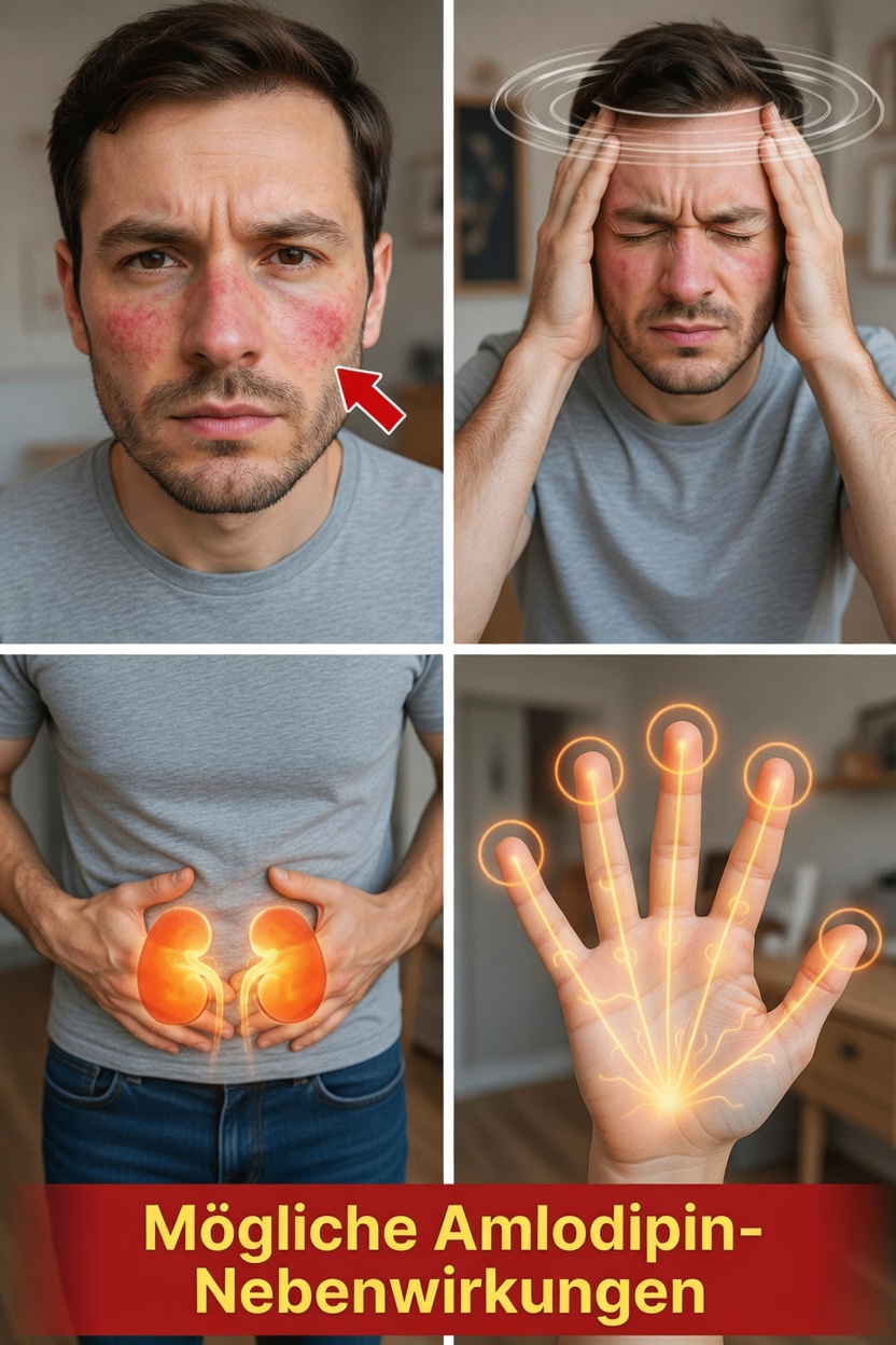 10 wichtige Nebenwirkungen von Amlodipin, die Sie kennen sollten