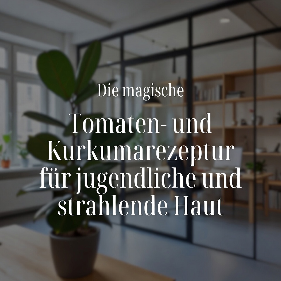 Das magische Rezept mit Tomate und Kurkuma für jugendliche und strahlende Haut