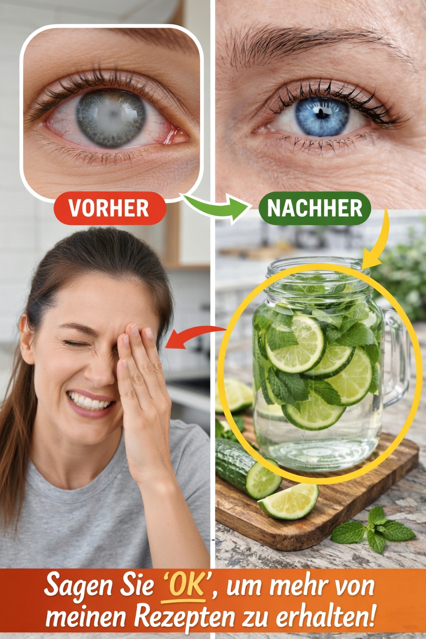Einfache tägliche Gewohnheit: Erfrischendes Gurken-Limetten-Minz-Wasser für das Wohlbefinden der Augen und die Flüssigkeitszufuhr