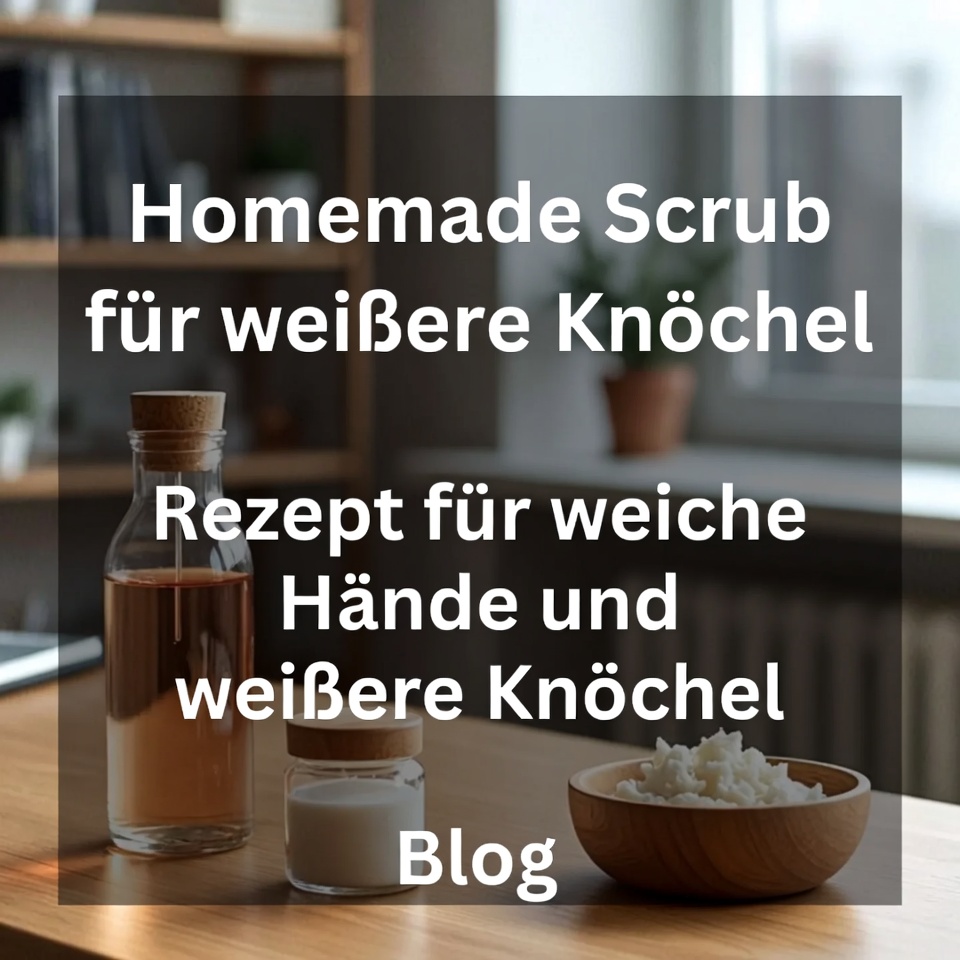 Hausgemachtes Peeling zum Aufhellen dunkler Knöchel und für weiche Hände
