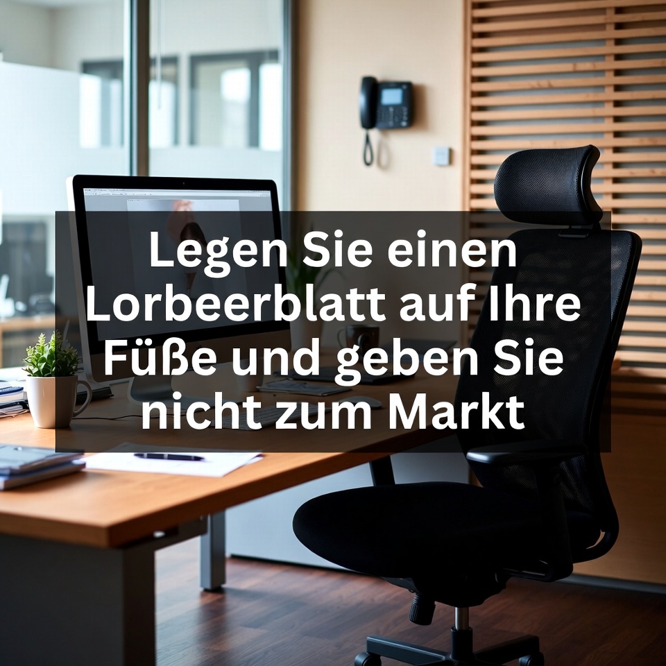 Lege ein Lorbeerblatt auf deine Füße und gib auf dem Markt kein Geld aus