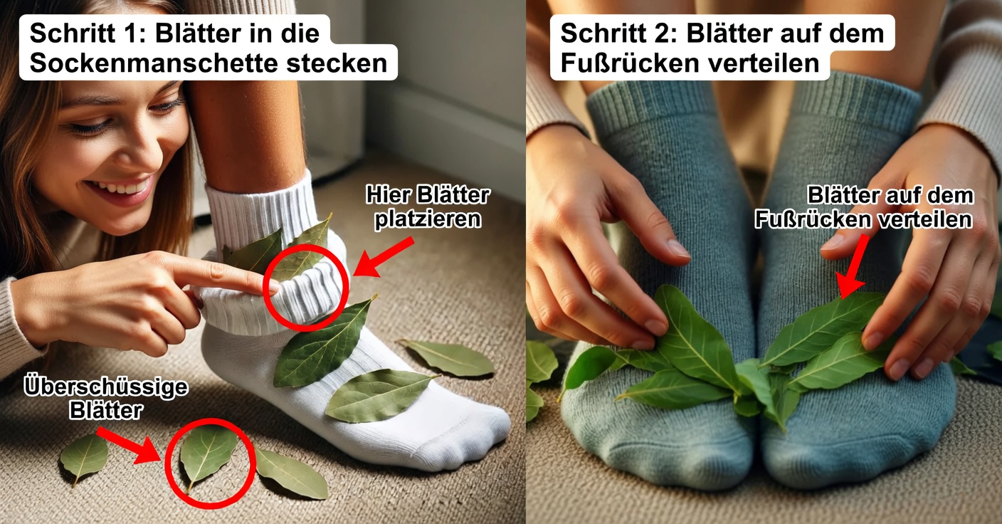Entdecken Sie die überraschenden Vorteile, ein Lorbeerblatt in Ihre Socken zu legen