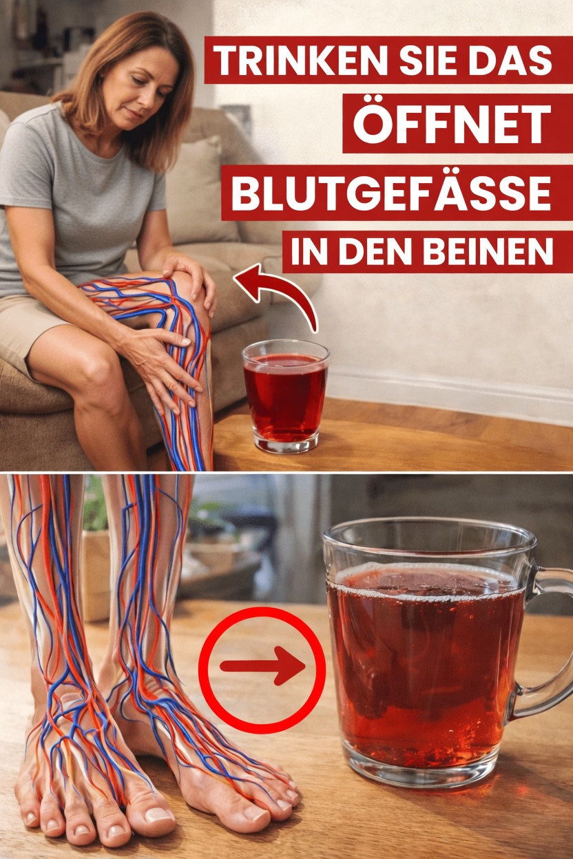 Welches einfache tägliche Getränk kann nach dem 60. Lebensjahr eine bessere Durchblutung in Ihren Beinen unterstützen?