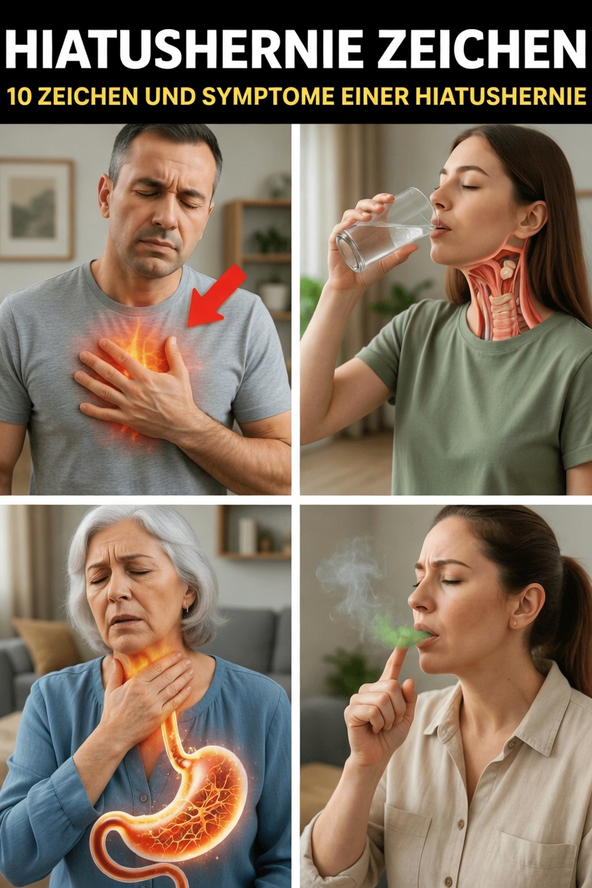 10 häufige Anzeichen und Symptome einer Hiatushernie, die Sie kennen sollten