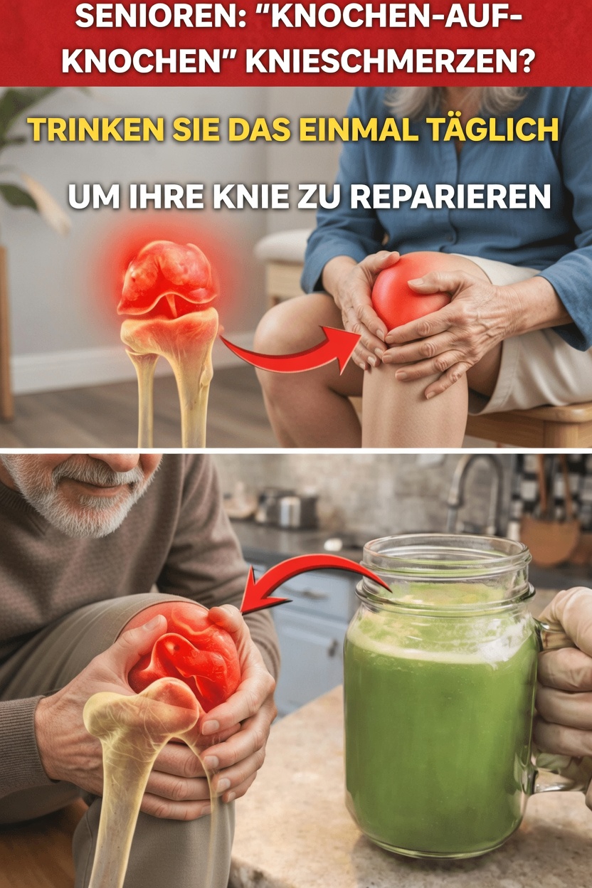 Senioren: Entdecken Sie, wie das Trinken von Knochenbrühe den Knieknorpel unterstützen und Gelenkbeschwerden auf natürliche Weise lindern kann