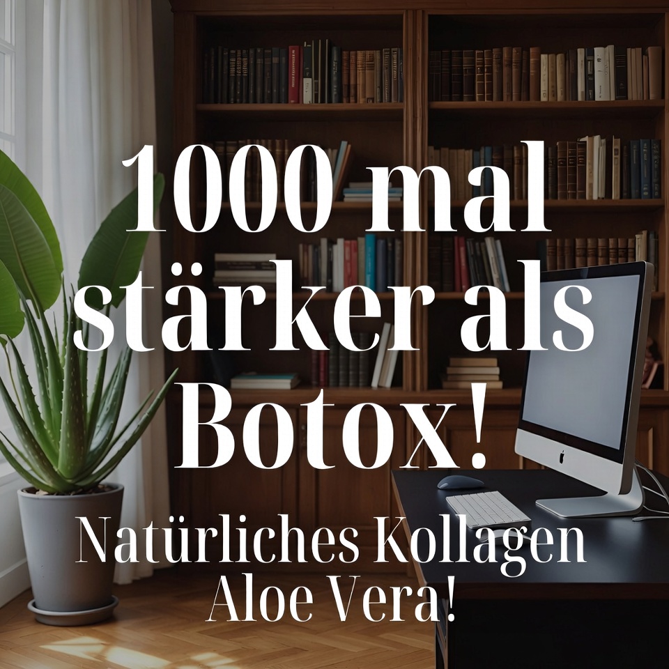 1000-mal stärker als Botox! Natürliches Kollagen Aloe Vera!