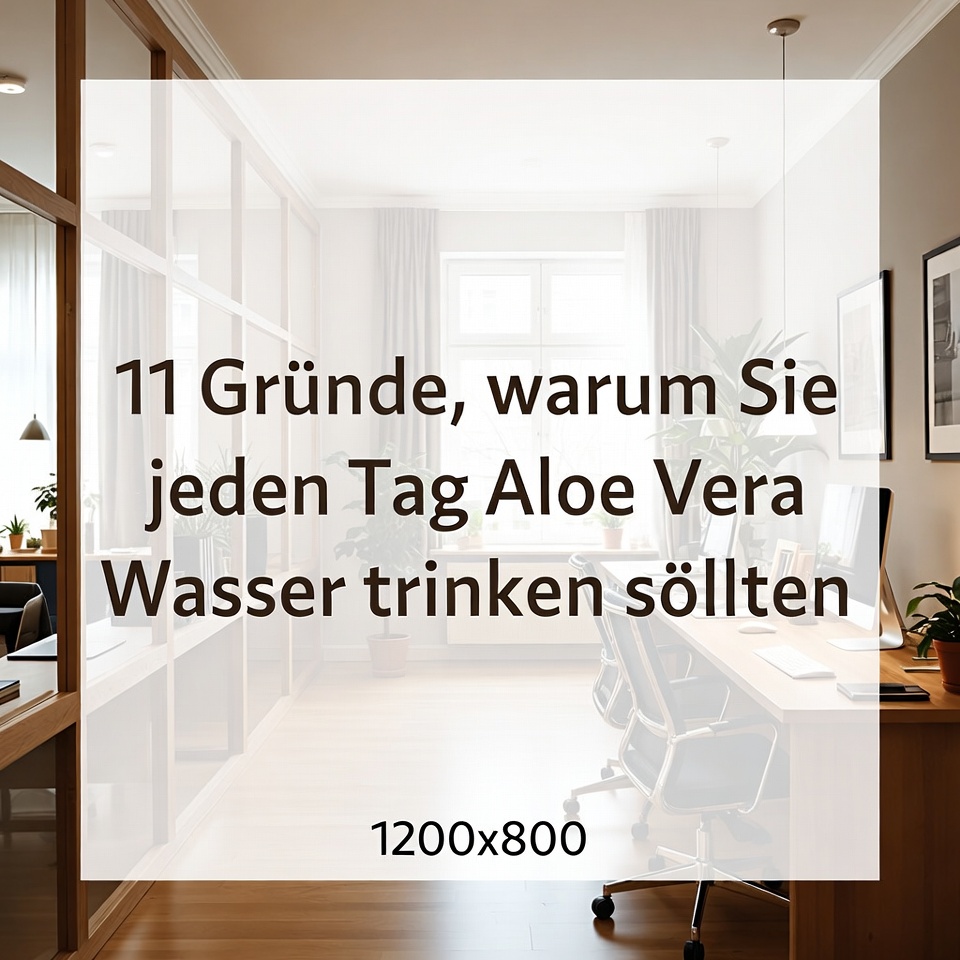 11 Gründe, jeden Tag Aloe-Vera-Wasser zu trinken