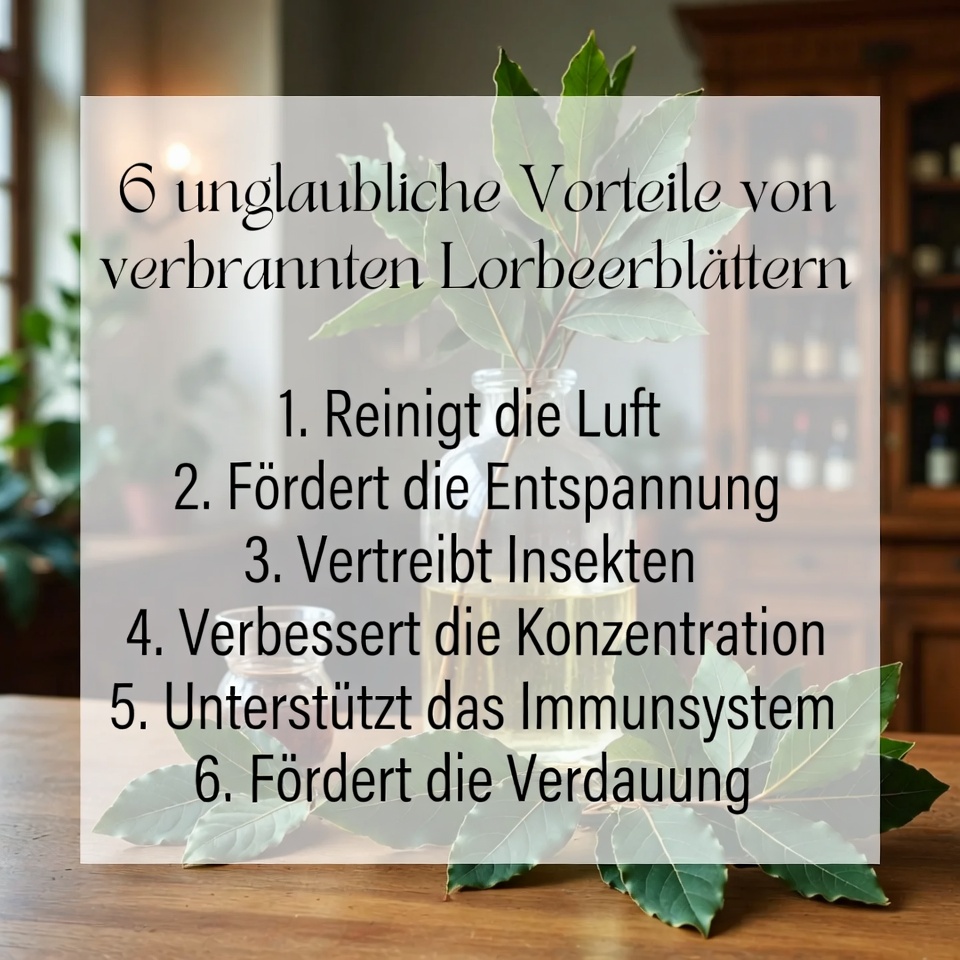 6 unglaubliche Vorteile des Verbrennens von Lorbeerblättern