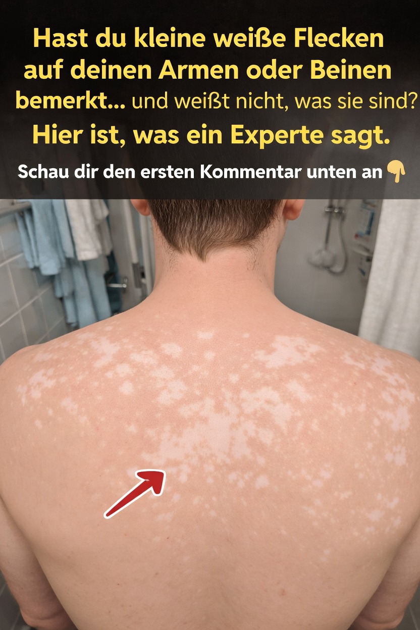 Diese kleinen weißen Flecken auf Ihren Armen und Beinen: Was sie wirklich bedeuten