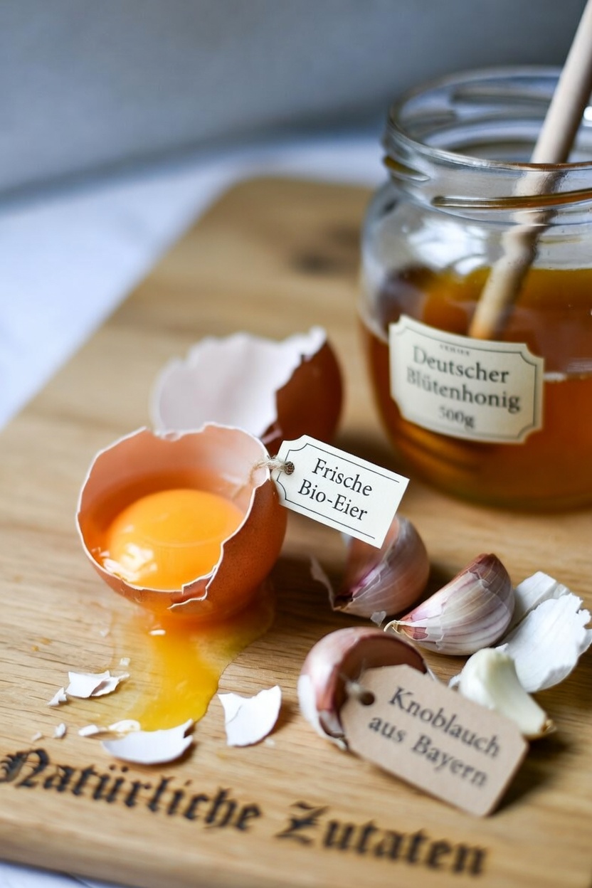Entdecken Sie das alltägliche Wellness-Potenzial von Knoblauch, Honig und Eiern in Ihrer Küche