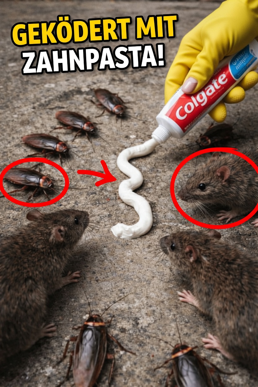 Ist Zahnpasta eine natürliche Methode, um Haushaltsschädlinge wie Kakerlaken, Ameisen und Mäuse abzuschrecken?