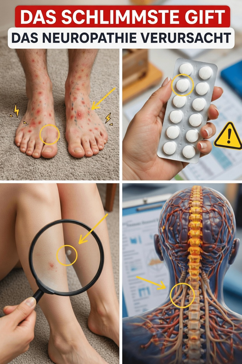 Welche alltägliche Gewohnheit nach dem 60. Lebensjahr könnte stillschweigend Ihre Nerven schädigen und zu Neuropathie-Symptomen beitragen?