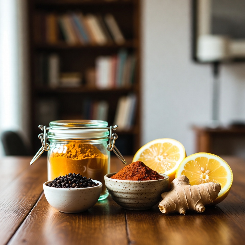 Die ultimative Superfood-Kombination: Wie Kurkuma, schwarzer Pfeffer, Cayennepfeffer, Ingwer und Zitrone Ihre Gesundheit verändern können