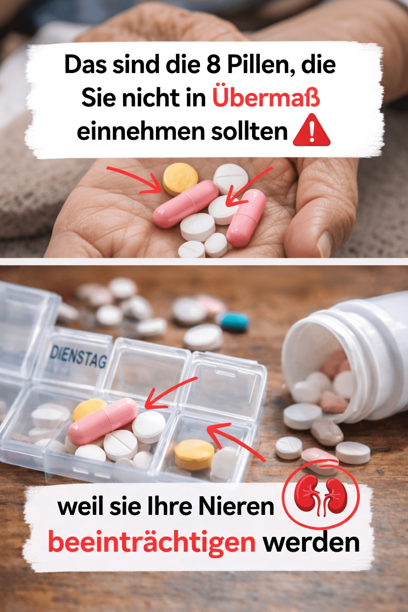 8 gängige Medikamente, die Sie nicht in übermäßigen Mengen einnehmen sollten, um Ihre Nieren zu schützen