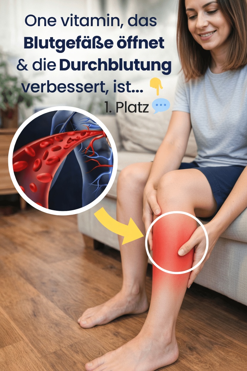 Das eine Vitamin, das nach dem 50. Lebensjahr eine gesunde Durchblutung und Gefäßgesundheit unterstützt