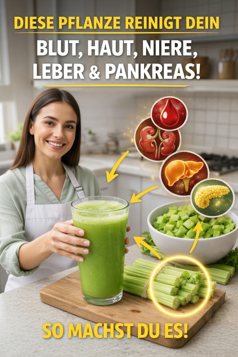 Warum Selleriesaft zum Morgenritual Nr. 1 für alle wird, die sich saubereres Blut, reinere Haut und gesündere Organe wünschen