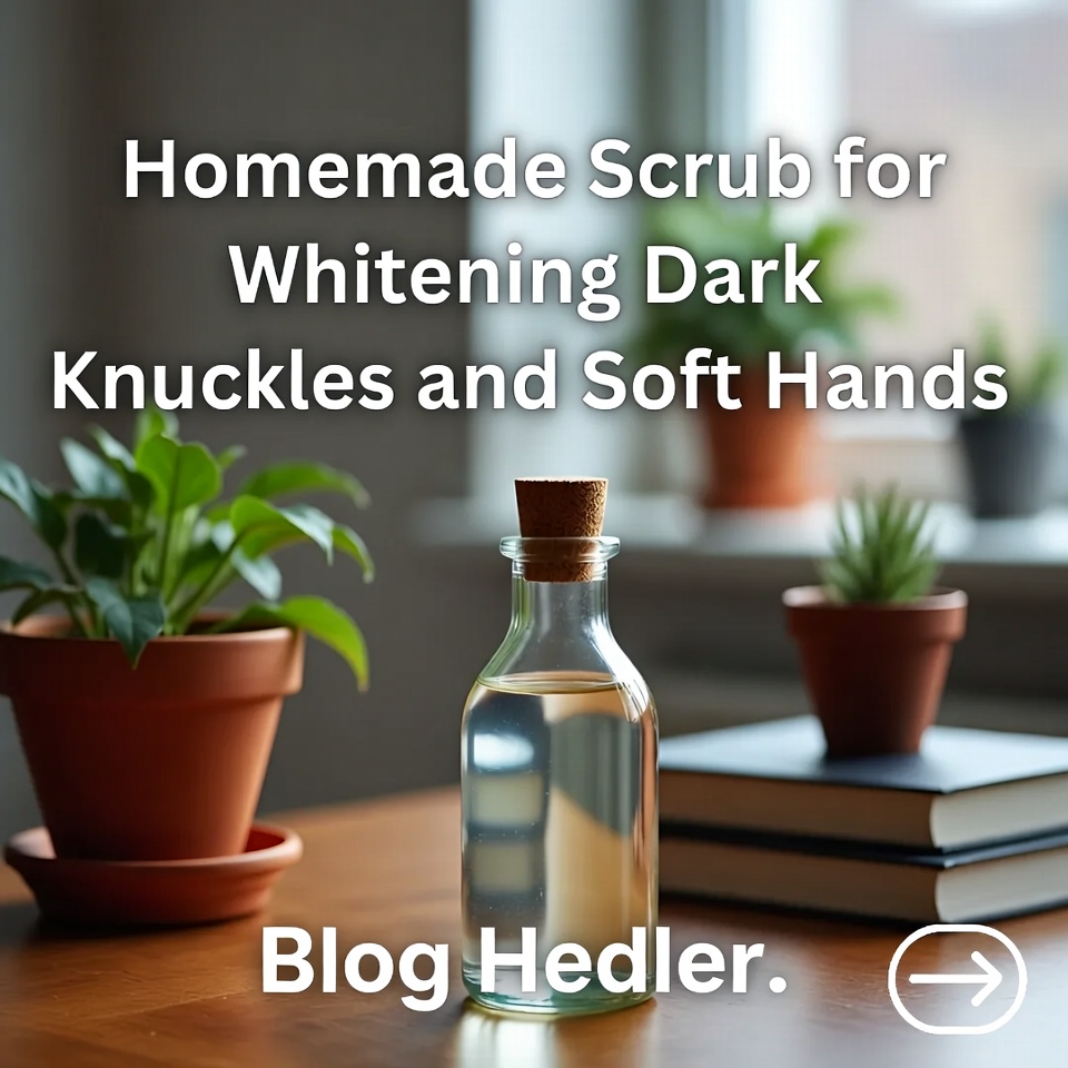 Hausgemachtes Peeling für hellere Fingerknöchel und zarte Hände