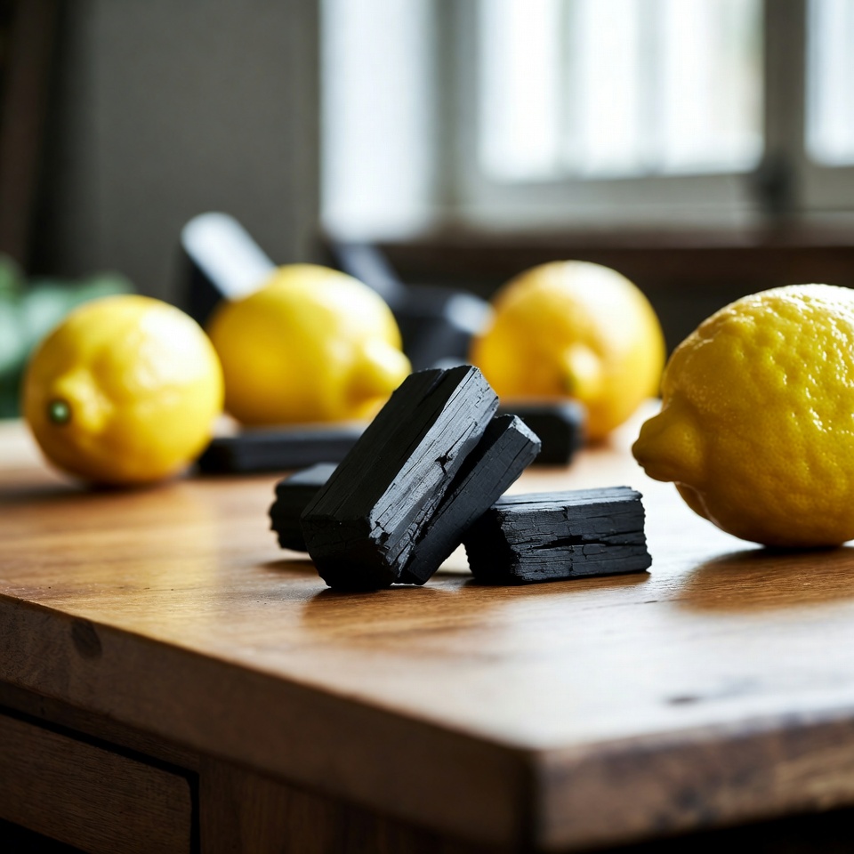 Zitrone und Aktivkohle: Das dynamische Duo für einen natürlichen und erschwinglichen Lebensstil