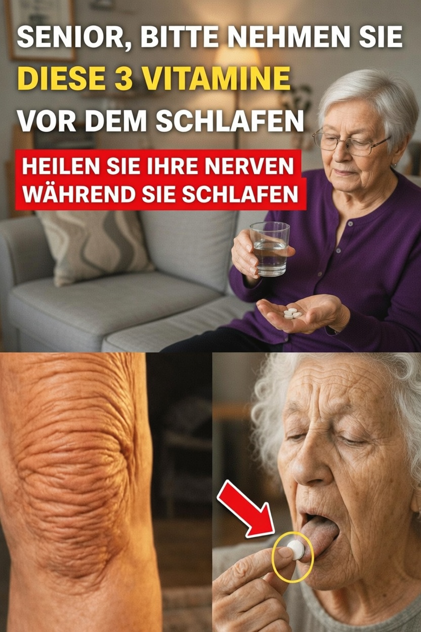 3 Schlafenszeit-Vitamine, die die Beinkraft ab 60 deutlich verbessern könnten