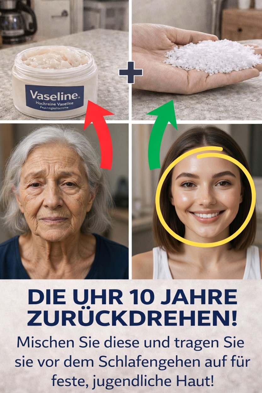 Haben Sie schon eine einfache Abendroutine ausprobiert, bei der Sie zwei gängige Haushaltsmittel für die Feuchtigkeitsversorgung der Haut kombinieren?