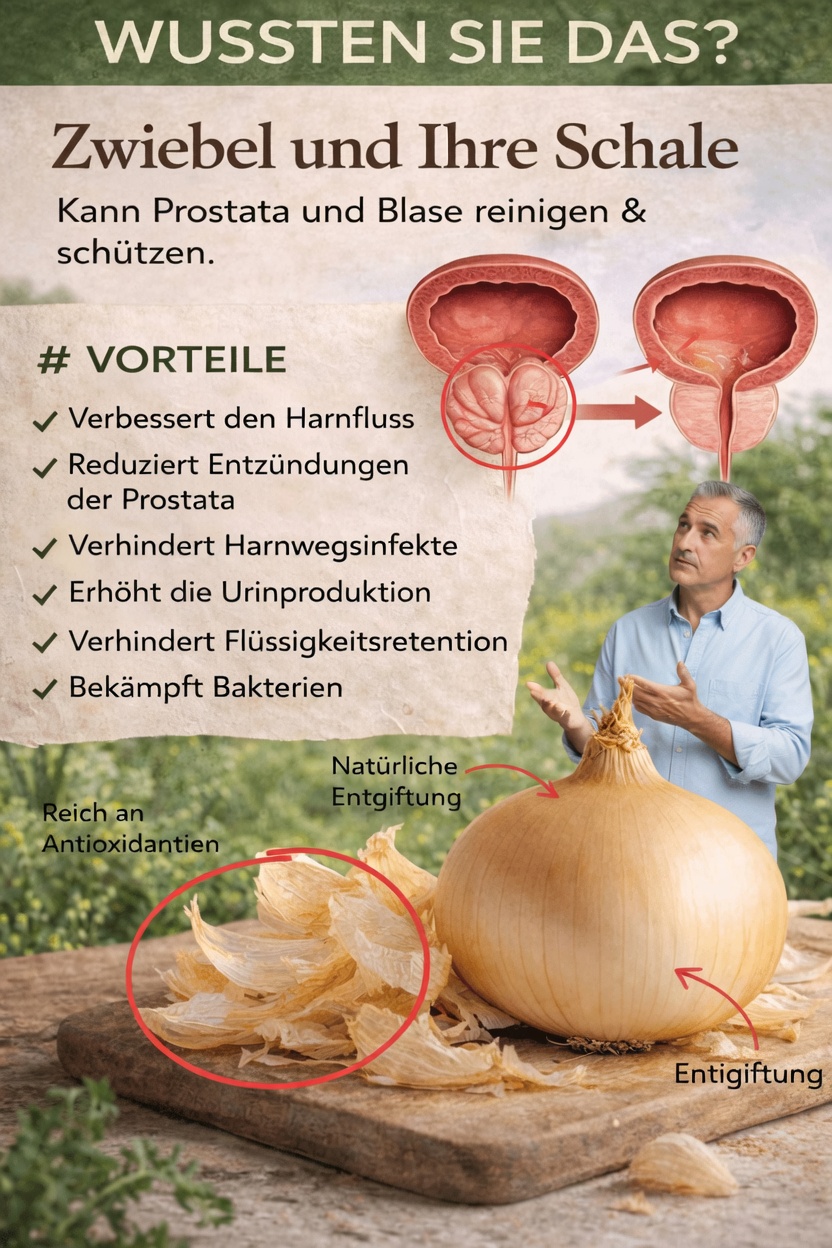 Entdecken Sie einfache Möglichkeiten, Zwiebelschalen in Ihren Alltag zu integrieren, um die Gesundheit von Prostata und Blase auf natürliche Weise zu unterstützen