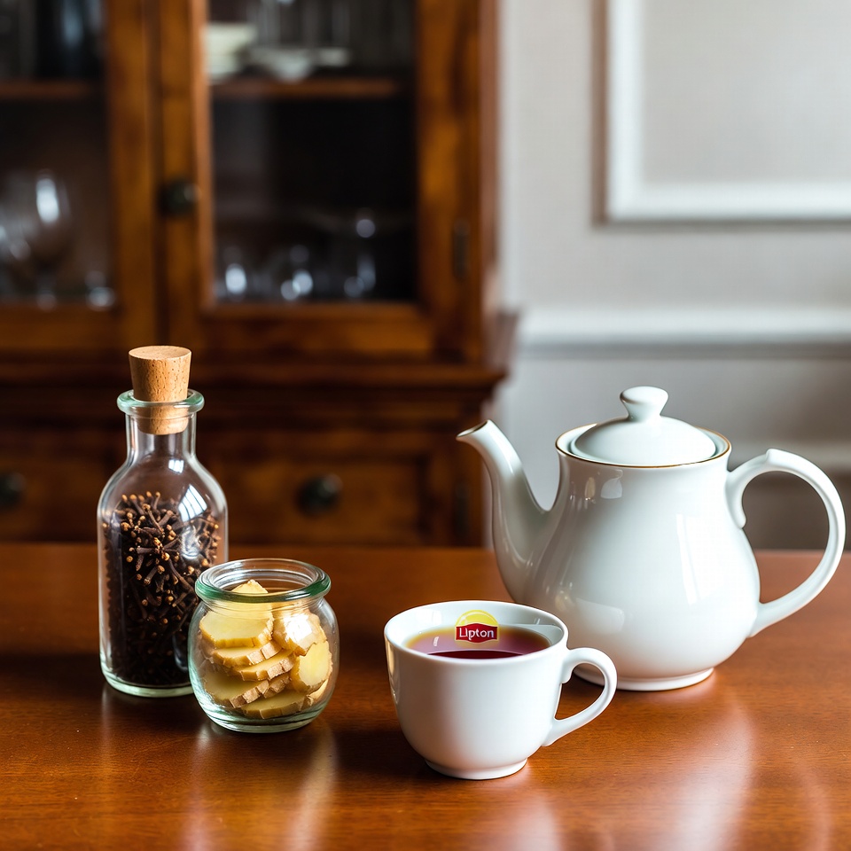 Gewürznelken, Ingwer und Lipton-Tee: Ein gesundheitsförderndes Trio, das Gold wert ist
