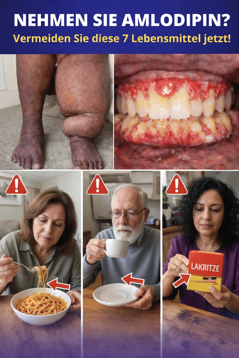 Nehmen Sie Amlodipin? Entdecken Sie 7 Lebensmittel und Getränke, die beeinflussen können, wie Sie sich fühlen