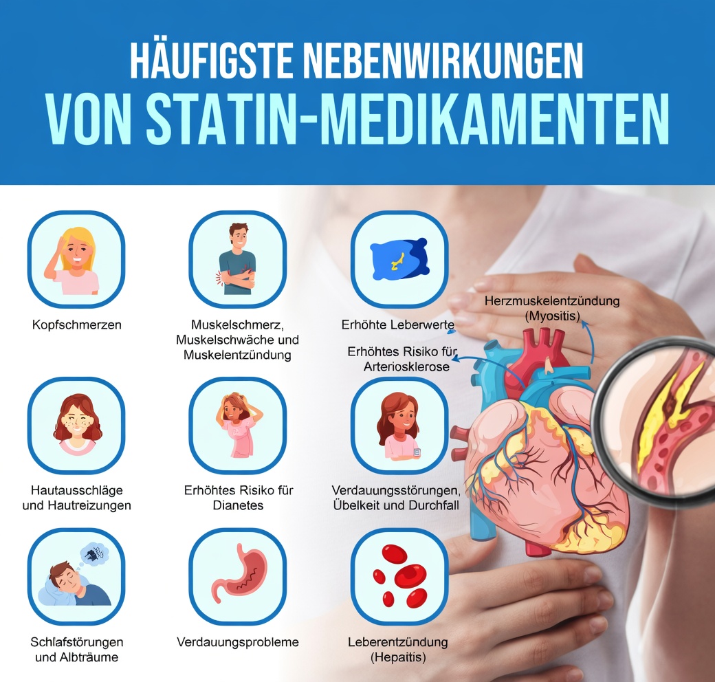 Nebenwirkungen von Atorvastatin: Was Sie über dieses häufige Cholesterinmedikament wissen müssen