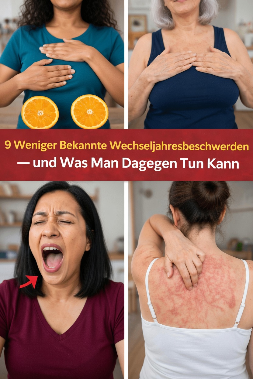 9 überraschende Wechseljahresbeschwerden, mit denen Sie vielleicht nicht rechnen – und einfache Wege, sich wohler zu fühlen