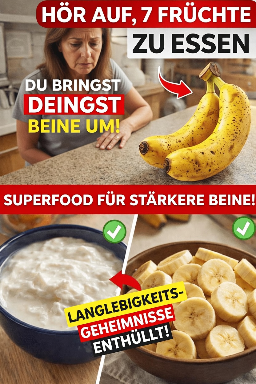 Über 60? Diese Früchte sollten Sie meiden, um Ihre Beine zu stärken