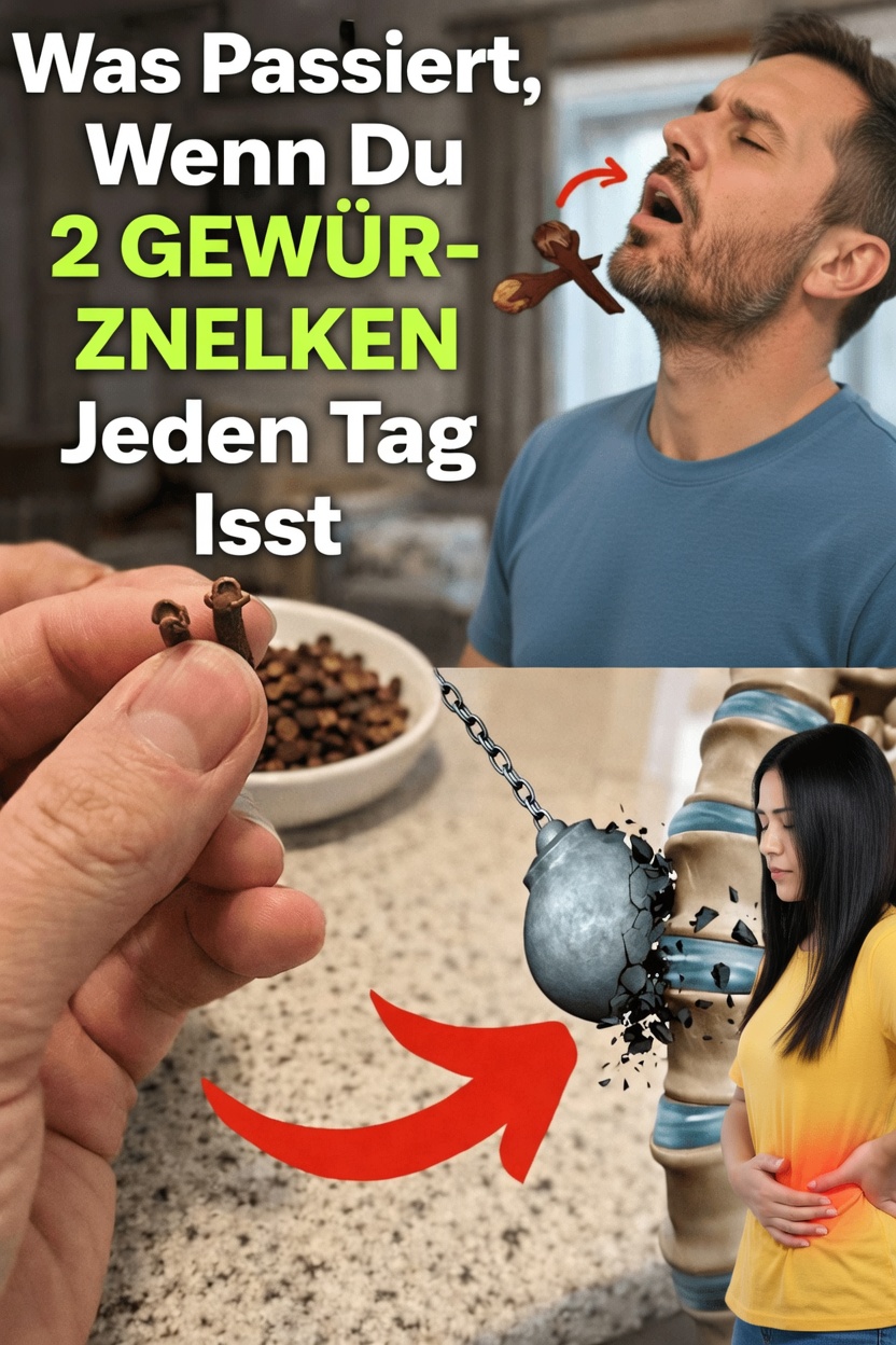 Was passiert mit deinem Körper, wenn du jeden Tag 2 Nelken kaust? Entdecke die möglichen Vorteile