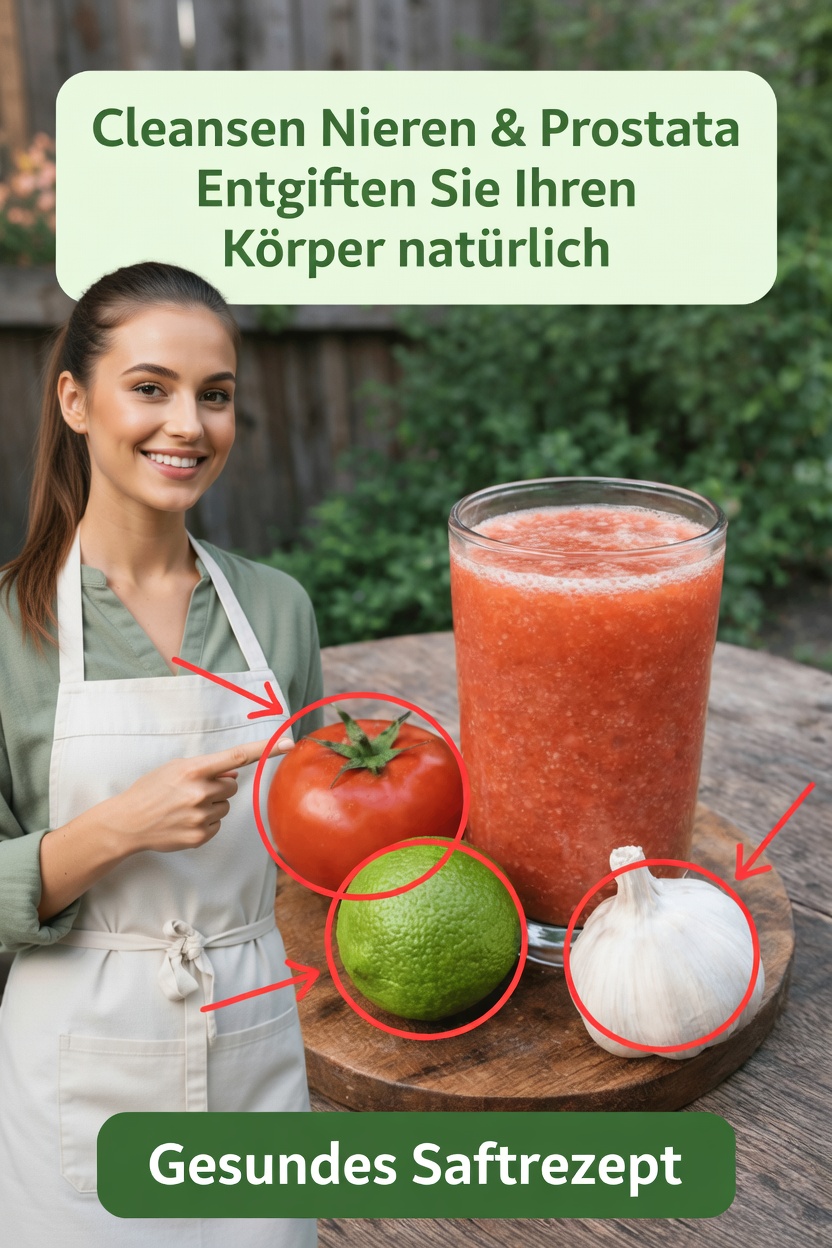 Entdecke die Kraft von Tomaten-, Knoblauch- und Zitronensaft: Eine einfache tägliche Gewohnheit für das Wohlbefinden des Körpers